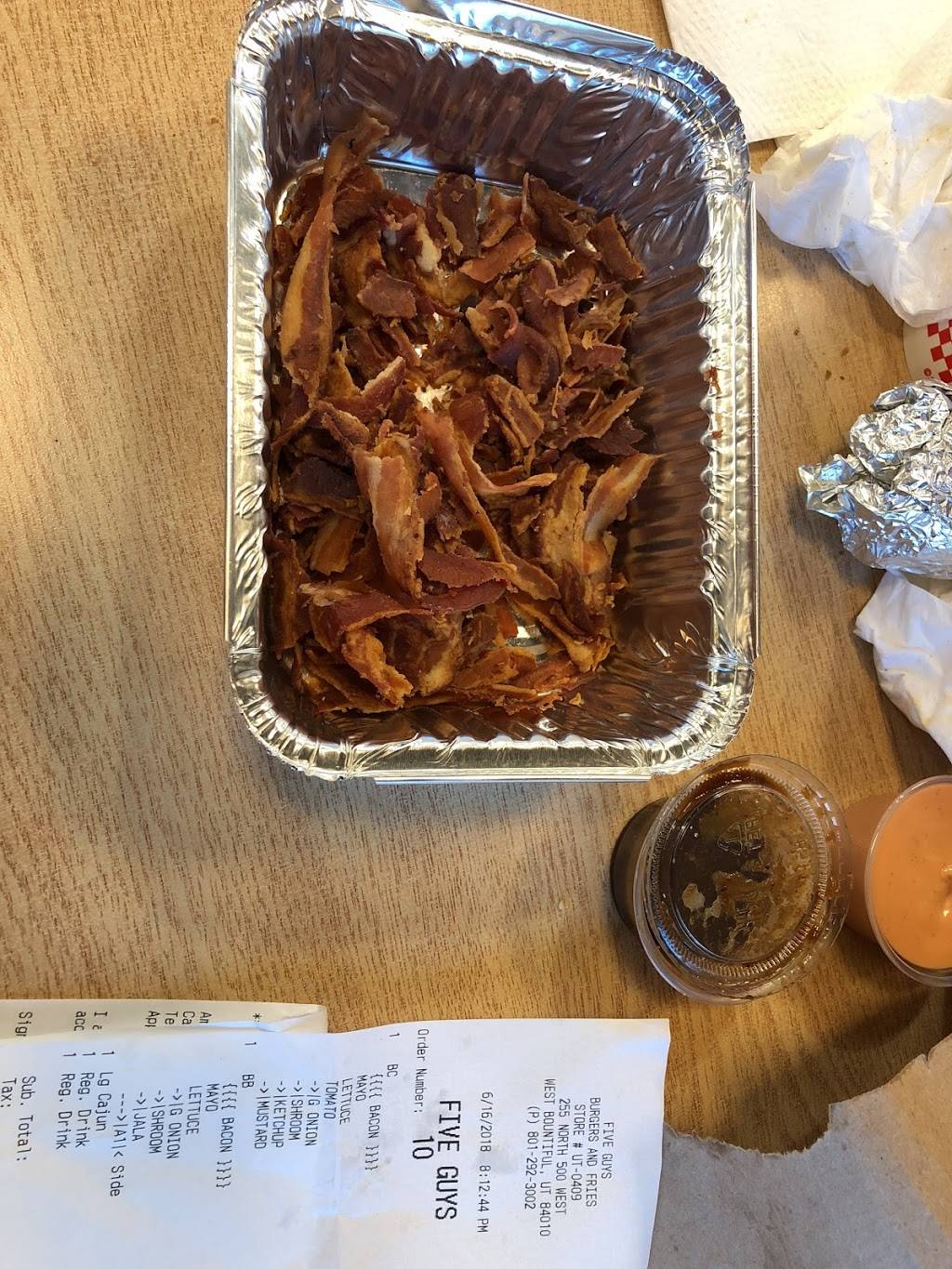 Five Guys | meal takeaway | 255 N 500 W Ste. A, Bountiful, UT 84010, USA | 8012923002 OR +1 801-292-3002