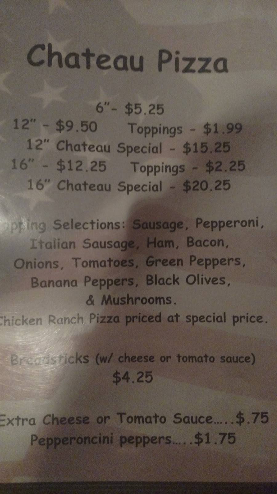 The Chateau | restaurant | 6980 IN-62, Dale, IN 47523, USA | 8129374386 OR +1 812-937-4386