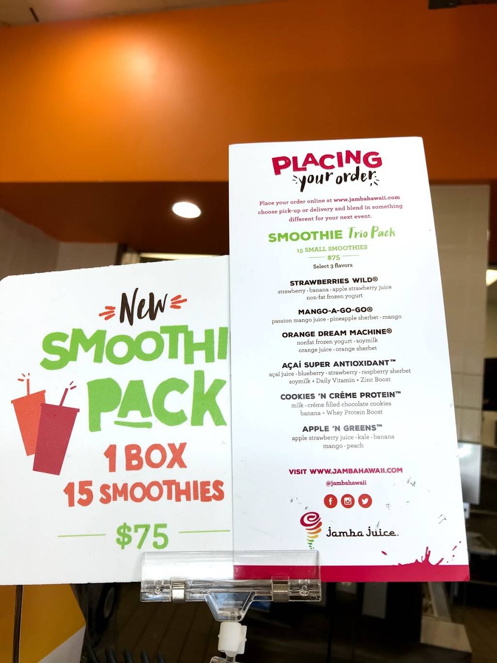 Jamba Mililani Town Center | restaurant | 95-1249 Meheula Pkwy bldg 5, Mililani, HI 96789, USA | 8086271849 OR +1 808-627-1849