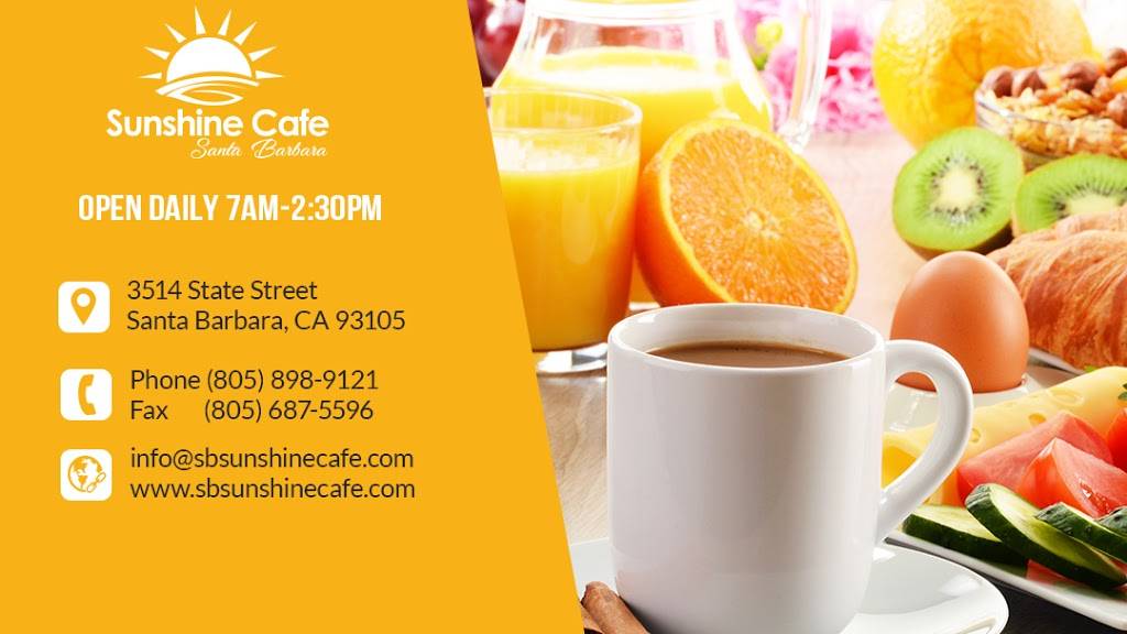 SB Sunshine Cafe | restaurant | 3514 State St, Santa Barbara, CA 93105, USA | 8058989121 OR +1 805-898-9121