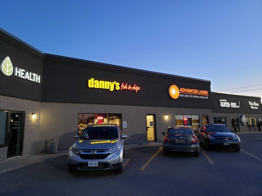 Dannys Fish and Chips | restaurant | 411 Huronia Rd, Barrie, ON L4N 9B3, Canada | 7057218998 OR +1 705-721-8998