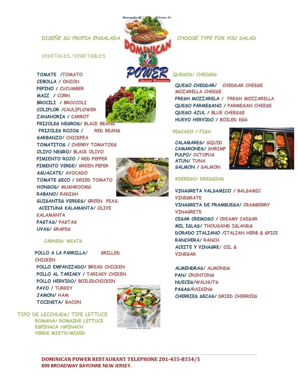 Dominican Power Restaurant | restaurant | 899 Broadway, Bayonne, NJ 07002, USA | 2014558554 OR +1 201-455-8554
