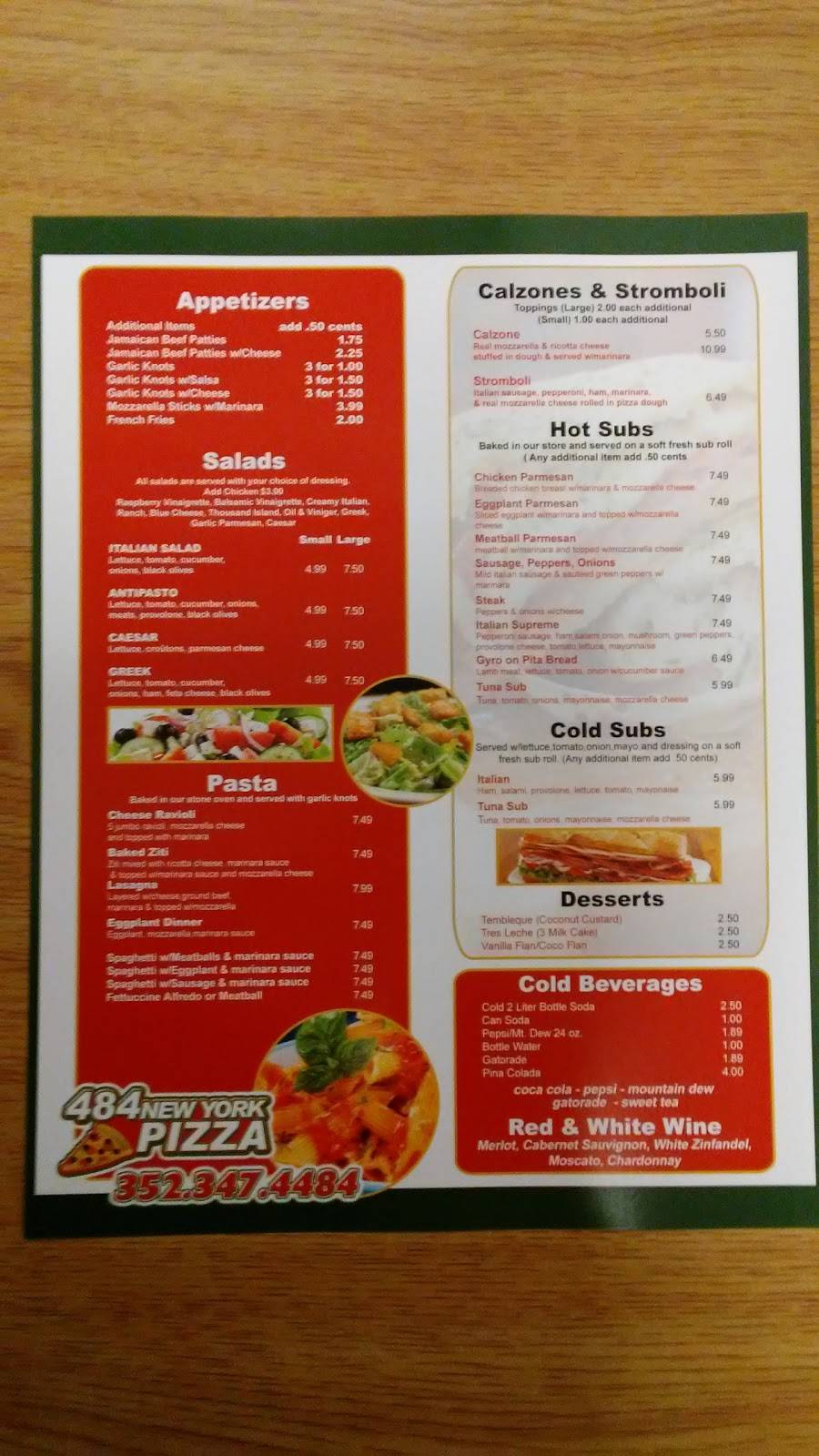 484 New York Pizza | restaurant | 1665 SW Hwy 484 #102, Ocala, FL 34473, USA | 3523474484 OR +1 352-347-4484