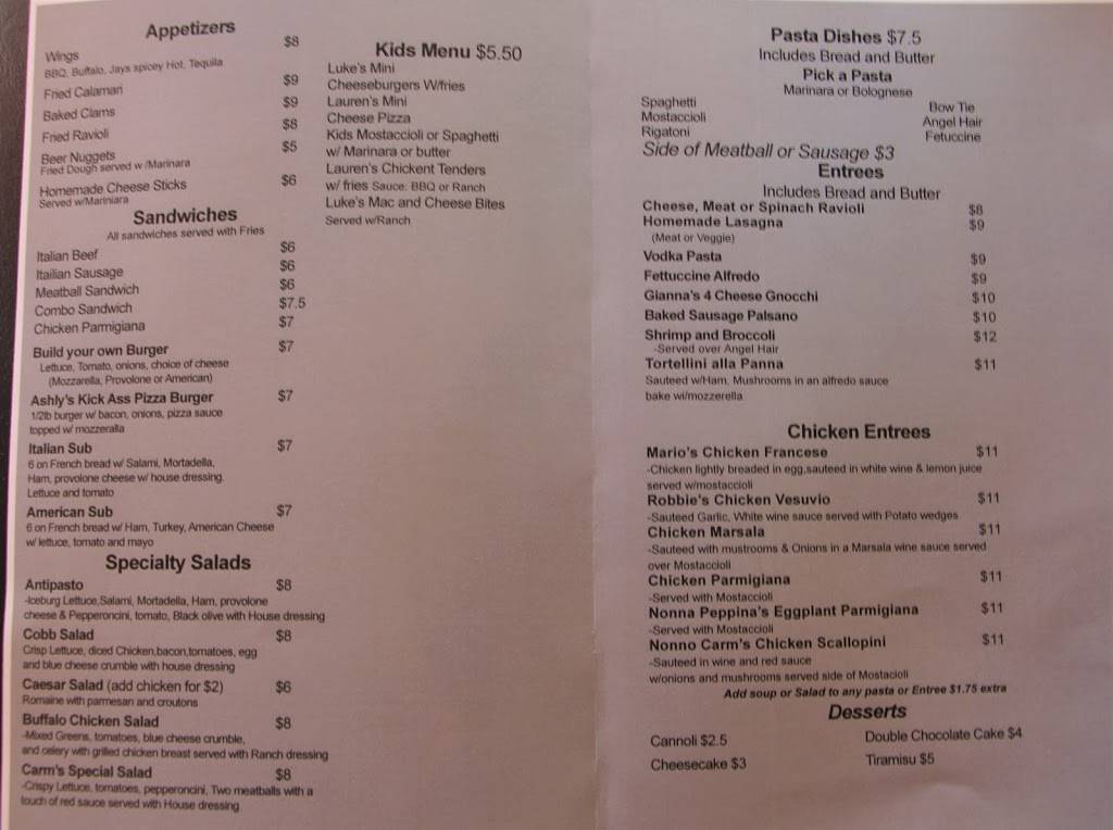 Nonno Carms Pizza and Pasta | restaurant | 1022 College Ave, Wheaton, IL 60187, USA | 6305104000 OR +1 630-510-4000