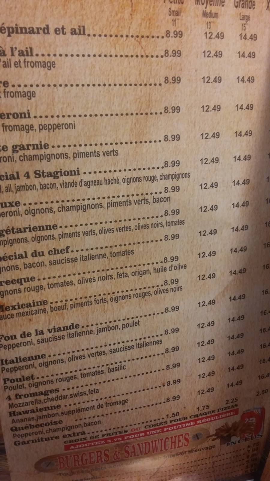 4 Stagioni Pizzeria & Brochetterie dauteuil | restaurant | 7255 Boulevard des Laurentides, Laval, QC H7H 2G1, Canada | 4506240444 OR +1 450-624-0444