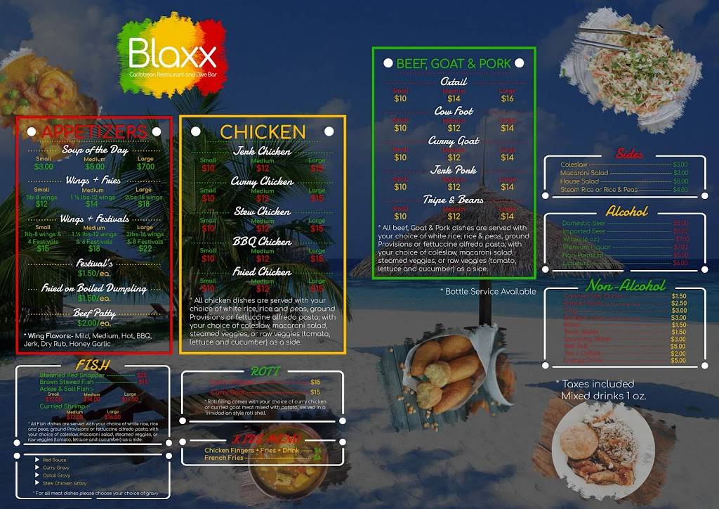 Blaxx Caribbean Restaurant & Dive Bar | restaurant | 55 Beverly Hills Dr, North York, ON M3L 1A2, Canada | 6472431675 OR +1 647-243-1675