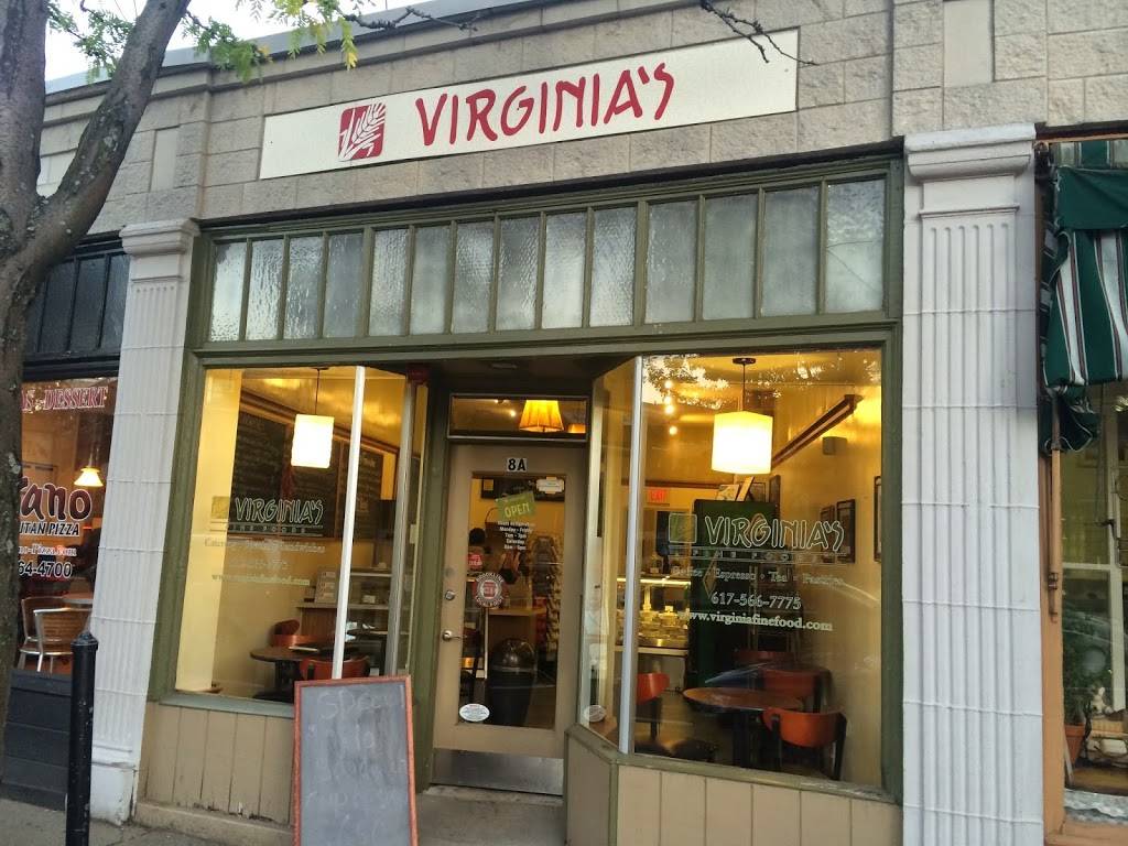 Virginias Fine Foods | meal takeaway | 8A Cypress St, Brookline, MA 02445, USA | 6175667775 OR +1 617-566-7775