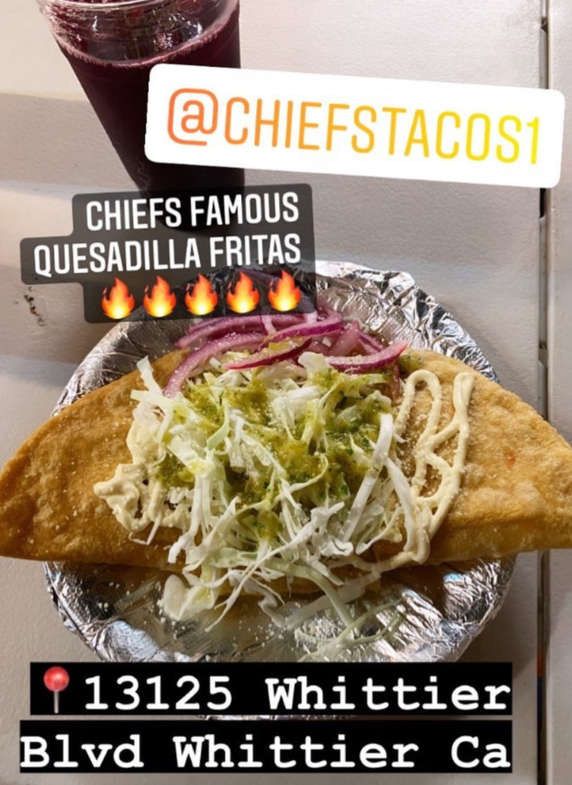 Chiefs Tacos truck | restaurant | 13125 Whittier Blvd, Whittier, CA 90602, USA | 5623251099 OR +1 562-325-1099