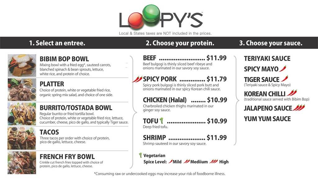 Loopys Eatery | restaurant | 6920 Backlick Shopping Center, Suite H, Annandale, VA 22003, USA | 7039414828 OR +1 703-941-4828