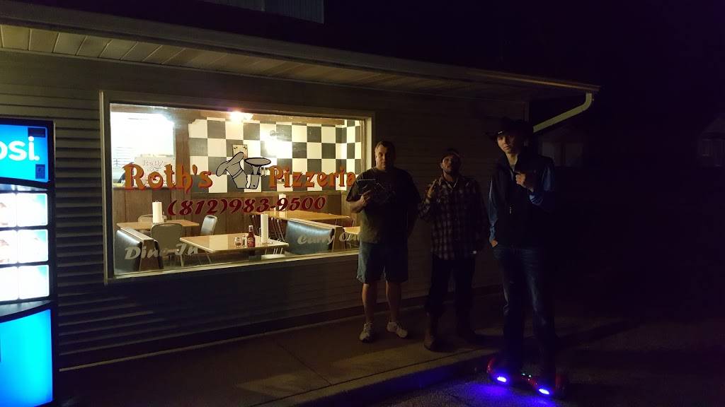 Roths Pizzeria | restaurant | 10 N 2nd St, Elberfeld, IN 47613, USA | 8129839500 OR +1 812-983-9500