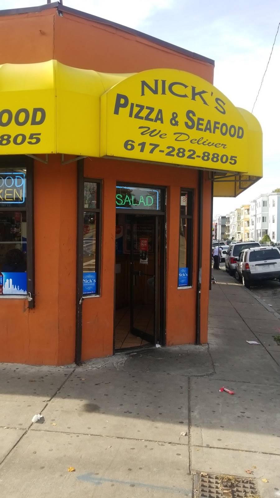 Nicks Pizza & Seafood | restaurant | 1143 Blue Hill Avenue, Dorchester Center, MA 02124, USA | 6172828805 OR +1 617-282-8805