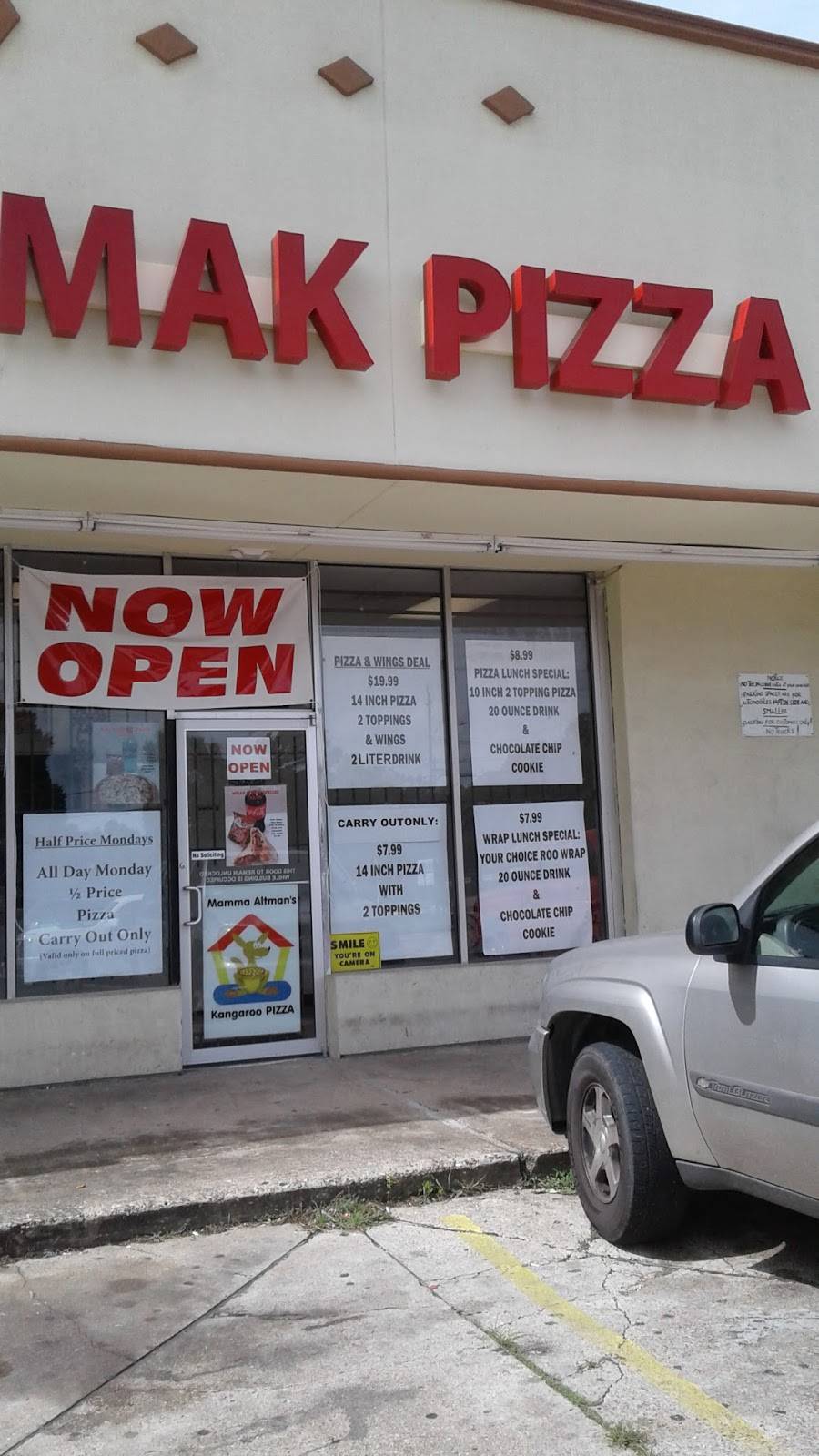 MAK Pizza (Mamma Altmans Kangaroo Pizza) | restaurant | 604 W Parker Rd, Houston, TX 77091, USA | 3464445127 OR +1 346-444-5127