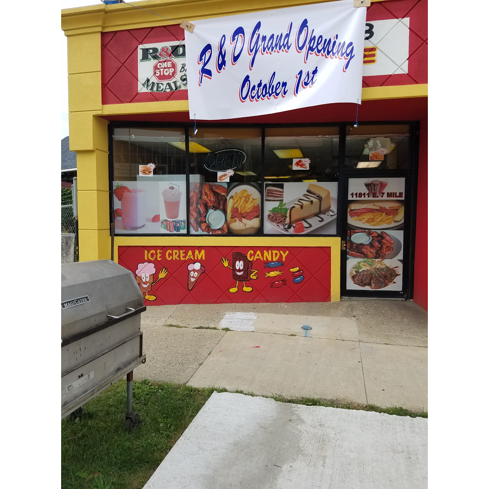 R & D One Stop Meals | restaurant | 11811 Seven Mile E, Detroit, MI 48205, USA | 3133559523 OR +1 313-355-9523