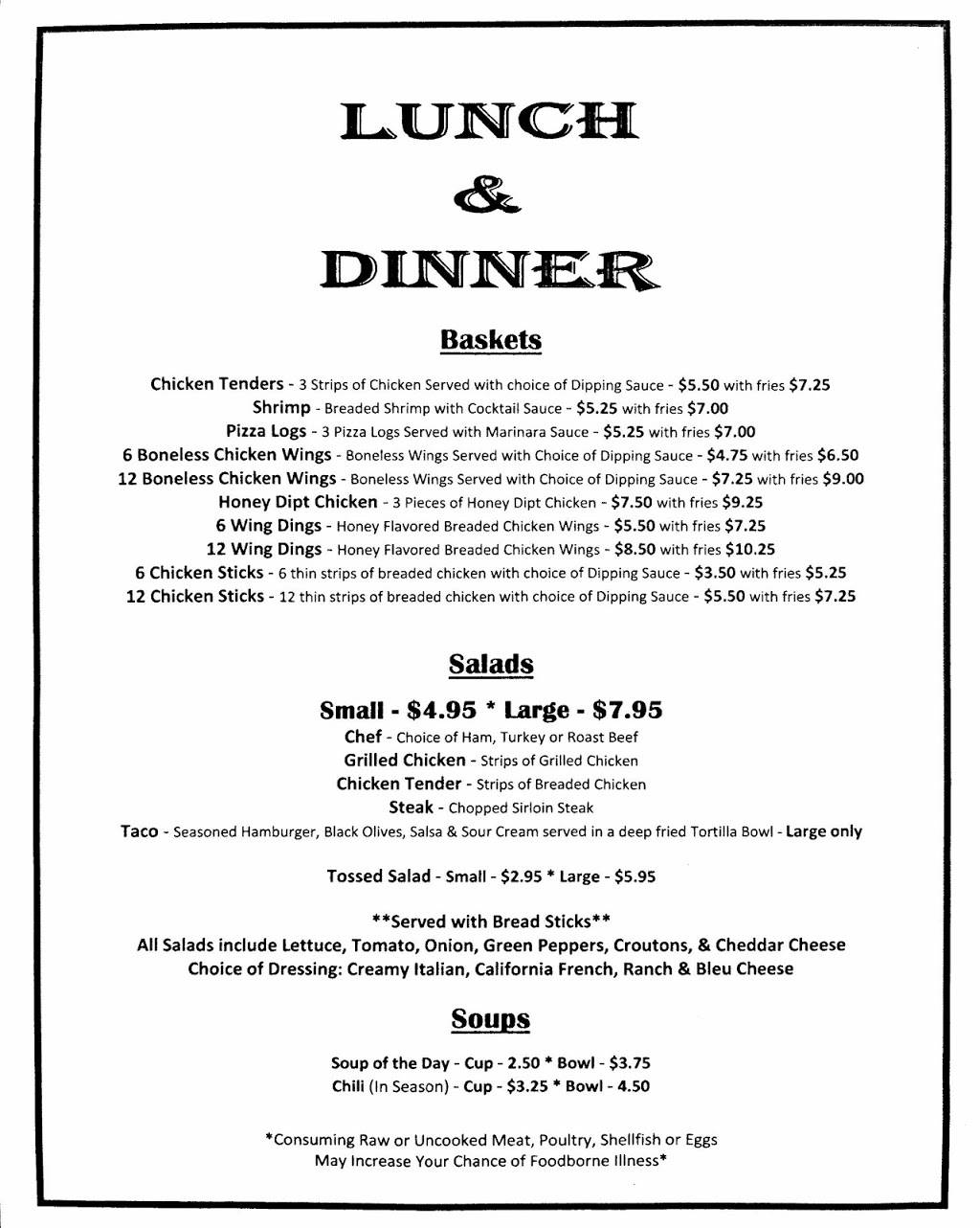 The Downeys | restaurant | 451 Northern Potter Rd, Ulysses, PA 16948, USA | 8148487484 OR +1 814-848-7484