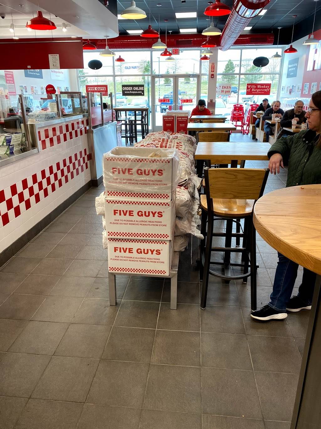 Five Guys | restaurant | 51 Commerce Way, Plymouth, MA 02360, USA | 7742834057 OR +1 774-283-4057
