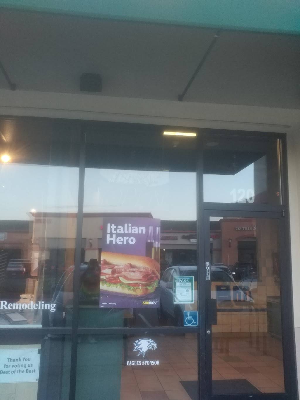 Subway | restaurant | 25065 Blue Ravine Rd Suite 120, Folsom, CA 95630, USA | 9169835502 OR +1 916-983-5502