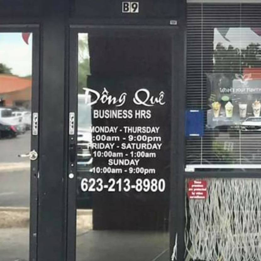 Dong Que Restaurant | restaurant | 7420 W Cactus Rd #B - 9, Peoria, AZ 85381, USA | 6232138980 OR +1 623-213-8980