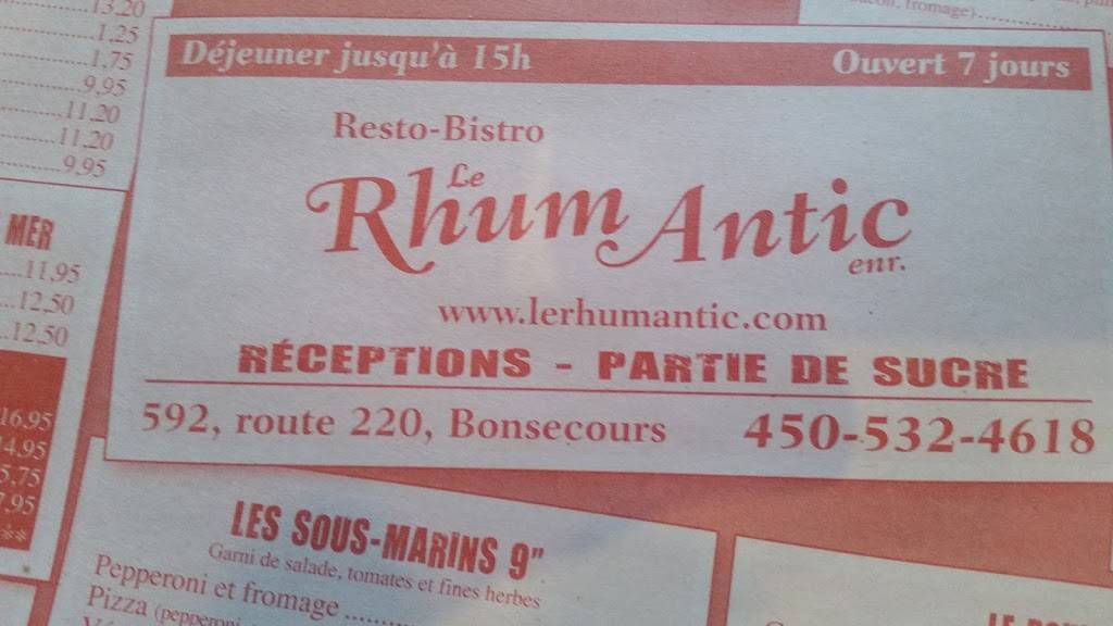 Le Rhum Antic | restaurant | 592 QC-220, Bonsecours, QC J0E 1H0, Canada | 4505324618 OR +1 450-532-4618