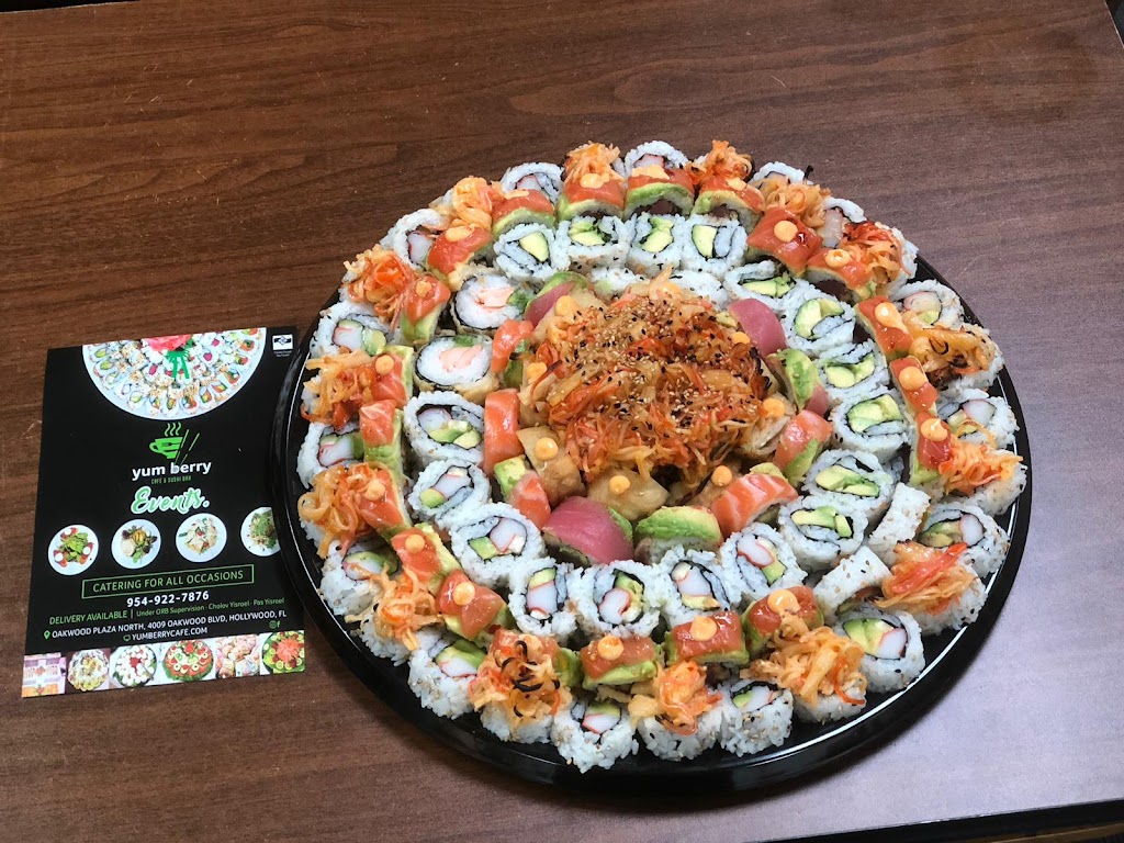 Yum Berry Cafe & Sushi Bar | cafe | 4009 Oakwood Blvd, Hollywood, FL 33020, USA | 9549227876 OR +1 954-922-7876