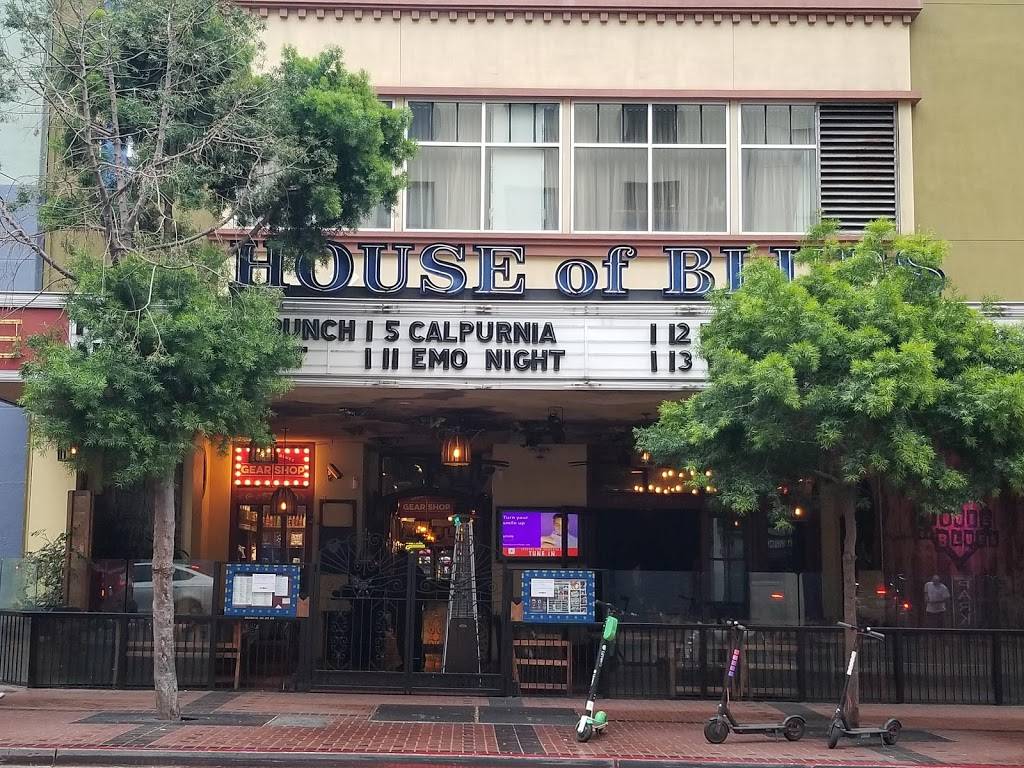 House of Blues San Diego | restaurant | 1055 Fifth Ave, San Diego, CA 92101, USA | 6192992583 OR +1 619-299-2583