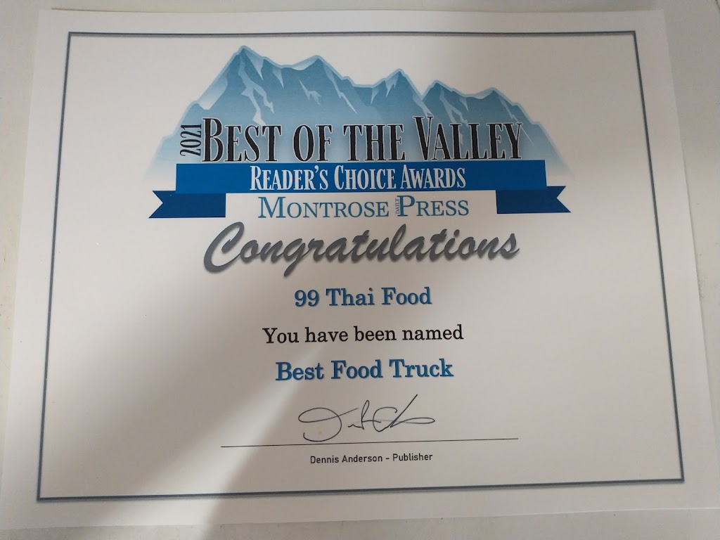 99 Thai Food | restaurant | 820 N Townsend Ave, Montrose, CO 81401, USA | 9709010044 OR +1 970-901-0044