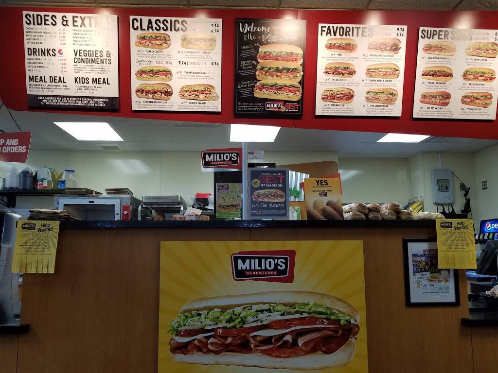 Milios Sandwiches | meal delivery | 10 Viking Dr, Reedsburg, WI 53959, USA | 6087681193 OR +1 608-768-1193