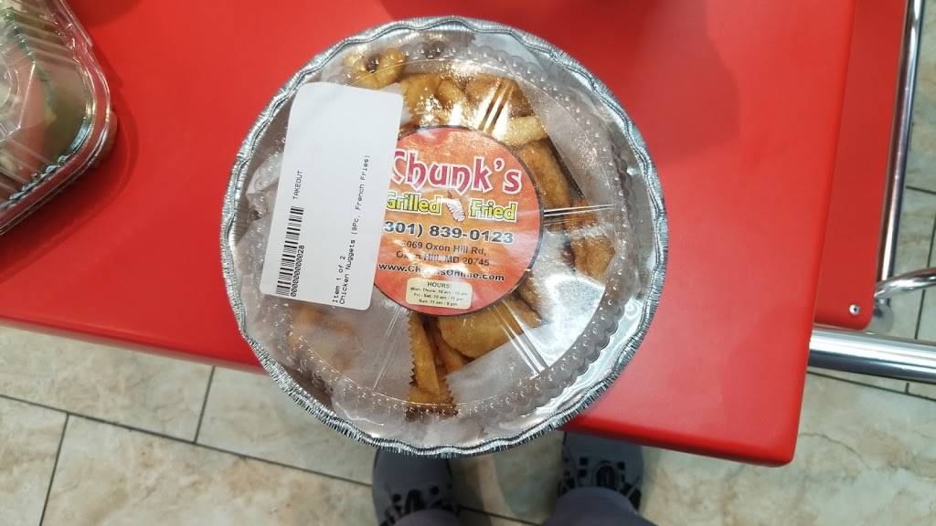 Chunks Grilled & Fried | meal takeaway | 6069 Oxon Hill Rd, Oxon Hill, MD 20745, USA | 3018390123 OR +1 301-839-0123