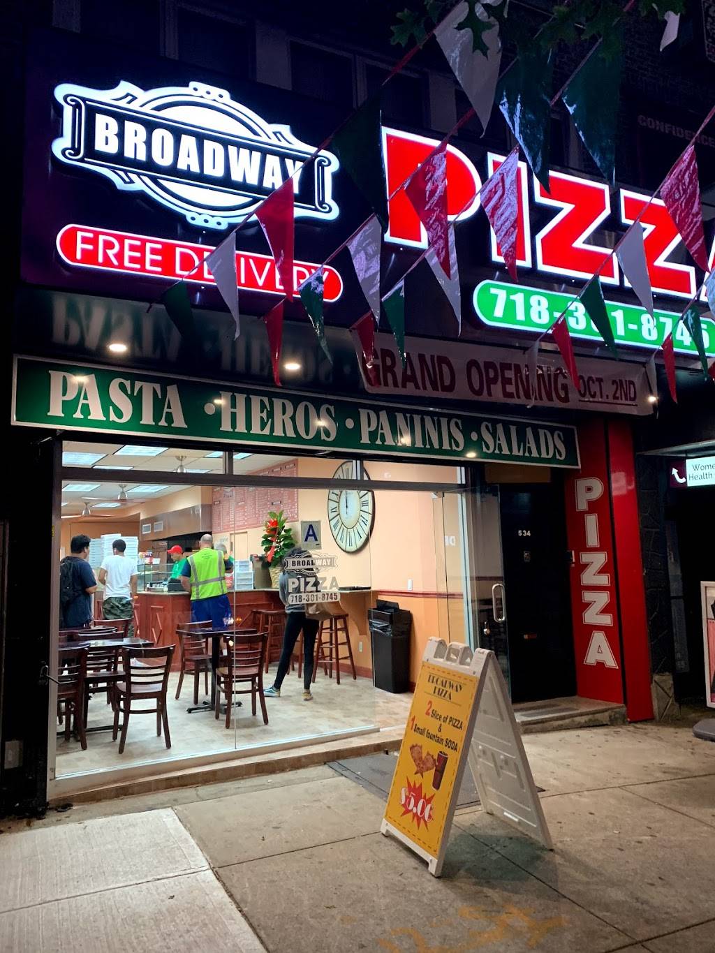 Broadway Pizza | restaurant | 534 86th St, Brooklyn, NY 11209, USA | 7183018745 OR +1 718-301-8745