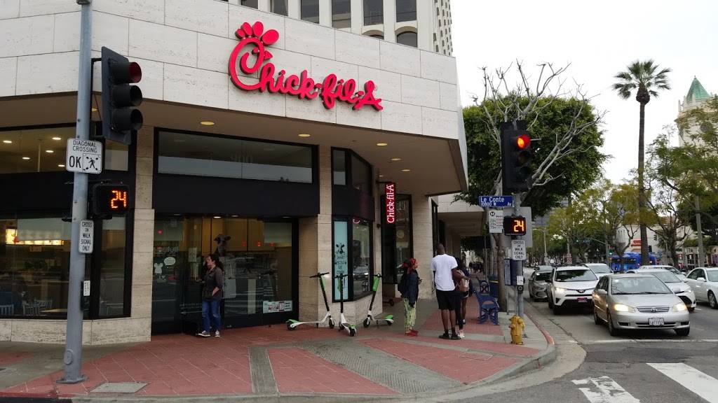 Chick-fil-A | restaurant | 900 Westwood Blvd, Los Angeles, CA 90024, USA | 3104438900 OR +1 310-443-8900