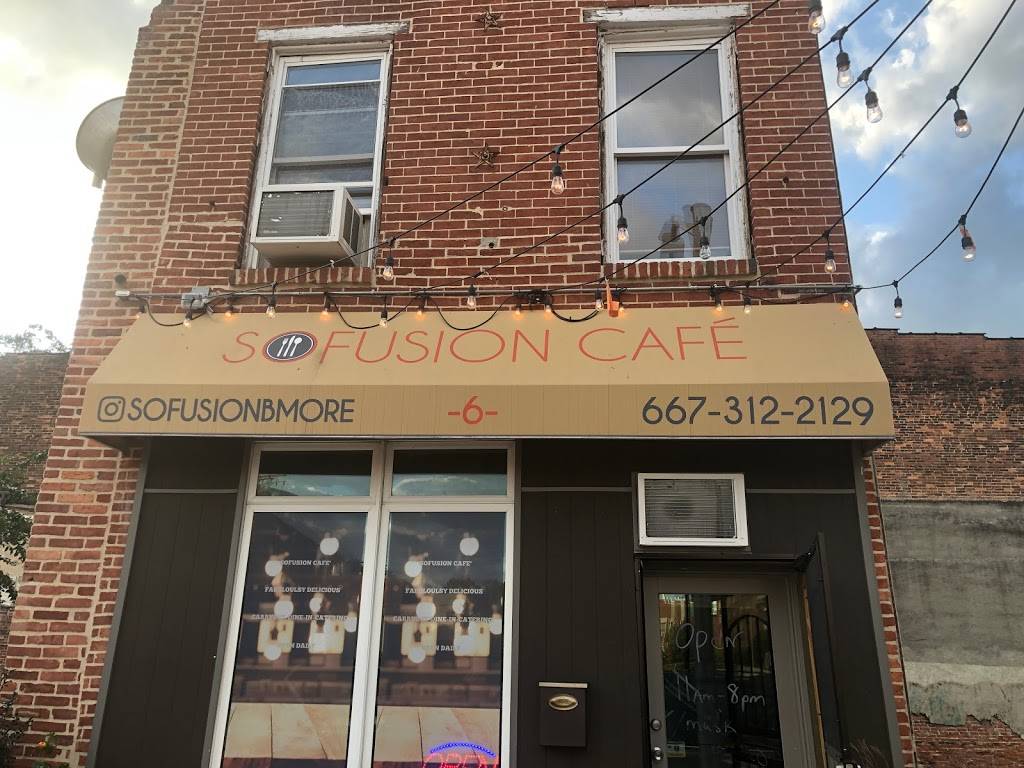 SoFusion Cafe | restaurant | 6 S Poppleton St, Baltimore, MD 21201, USA | 6673122129 OR +1 667-312-2129