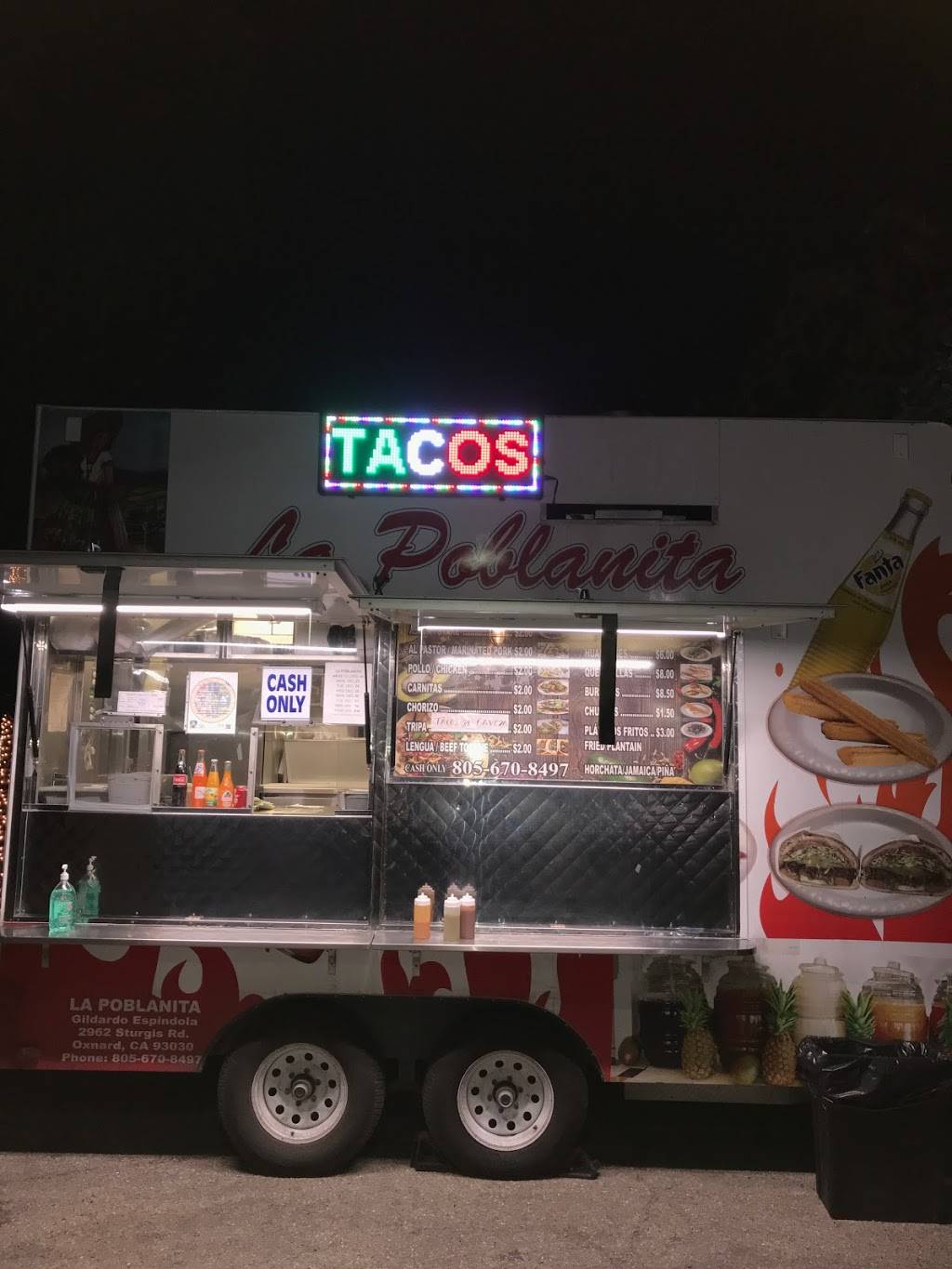 La Poblanita Taco Truck | restaurant | 9460 Telephone Rd, Ventura, CA 93004, USA | 8056708497 OR +1 805-670-8497