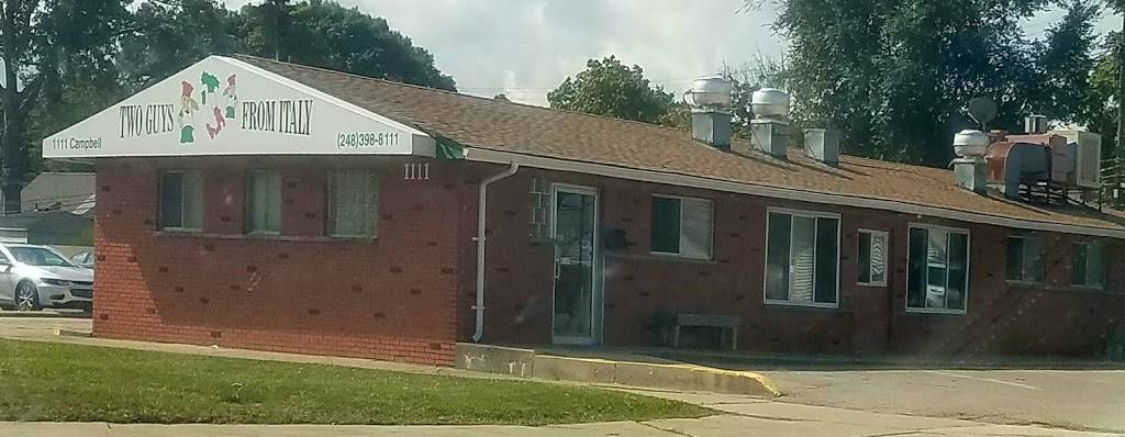 Two Guys From Italy | restaurant | 1111 N Campbell Rd, Royal Oak, MI 48067, USA | 2483988111 OR +1 248-398-8111