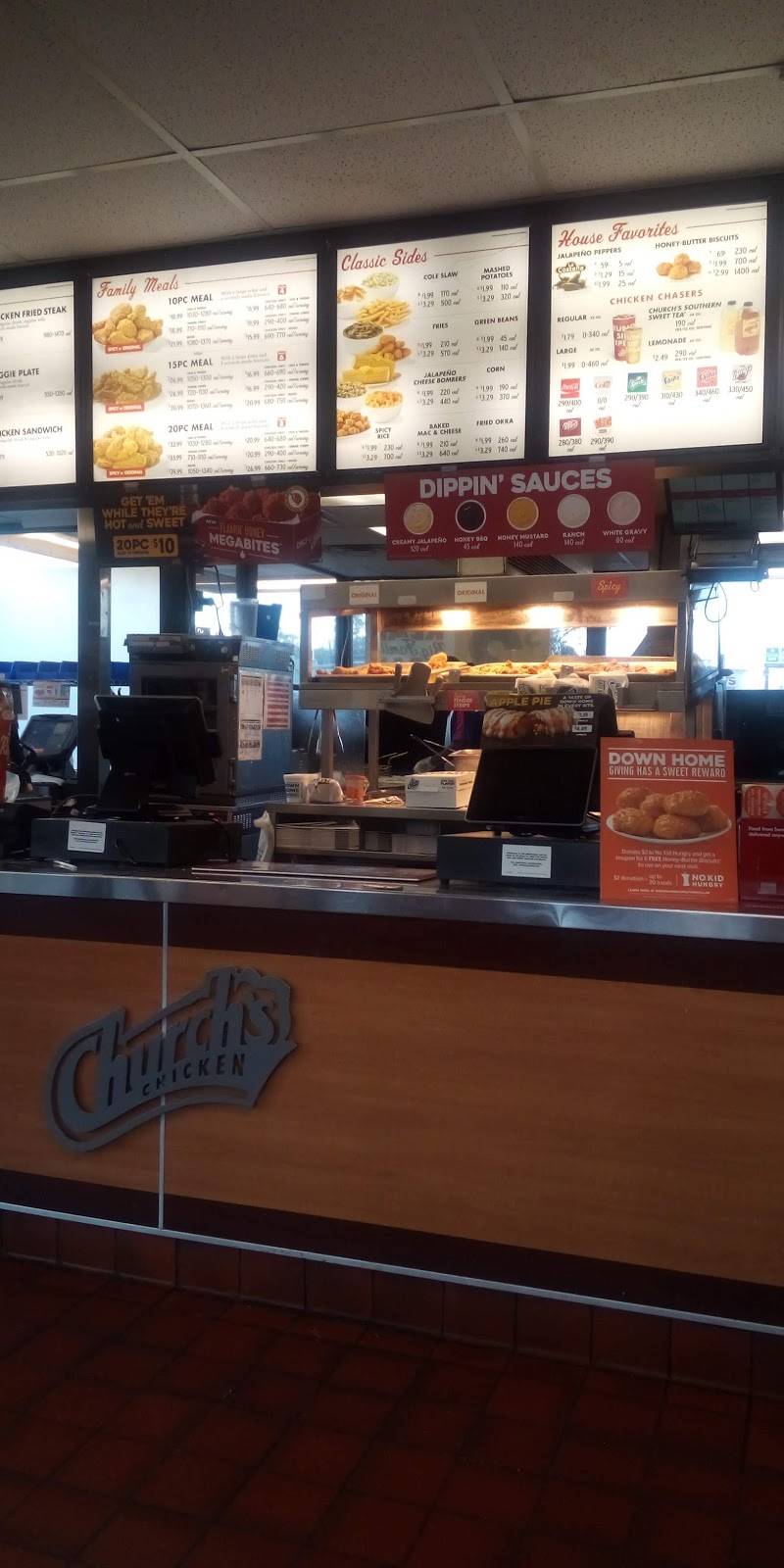 Churchs Chicken | restaurant | 1104 Main St, Baker, LA 70714, USA | 2257742543 OR +1 225-774-2543