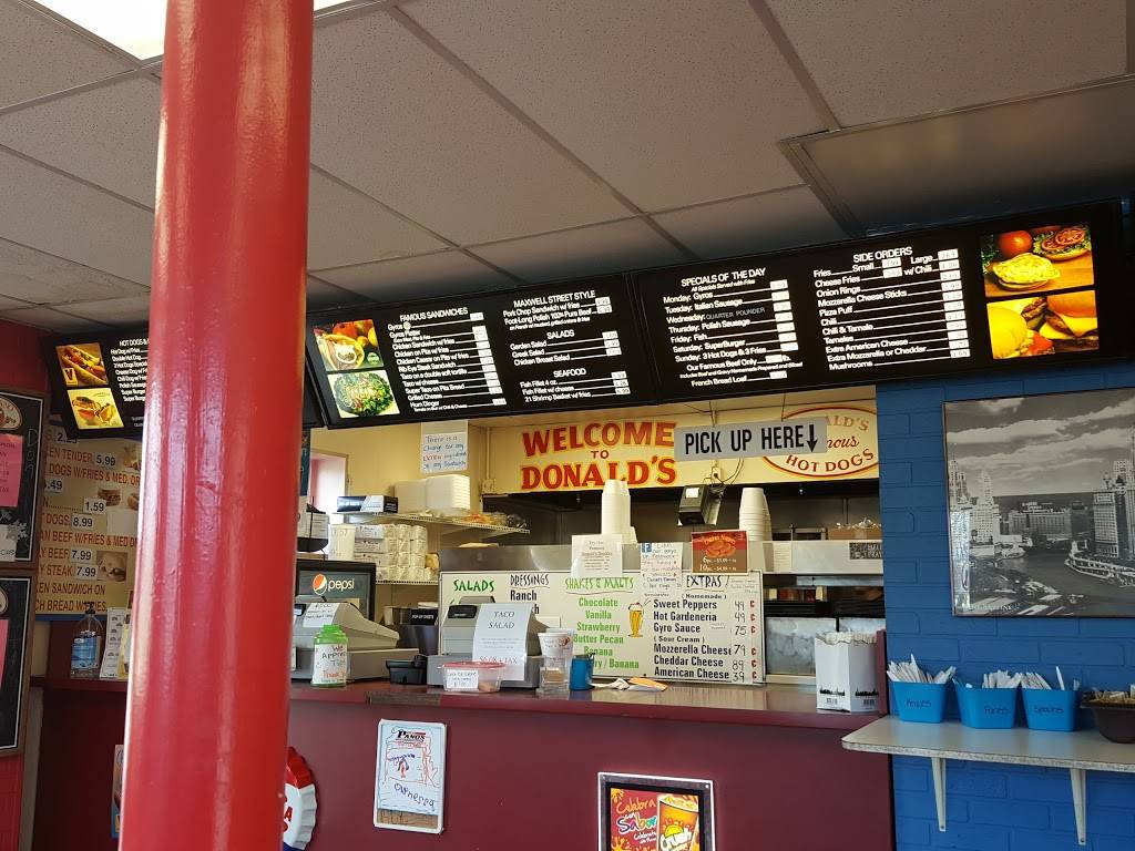 Donalds Famous Hotdogs | restaurant | 9833 Roosevelt Rd, Westchester, IL 60154, USA | 7083442522 OR +1 708-344-2522
