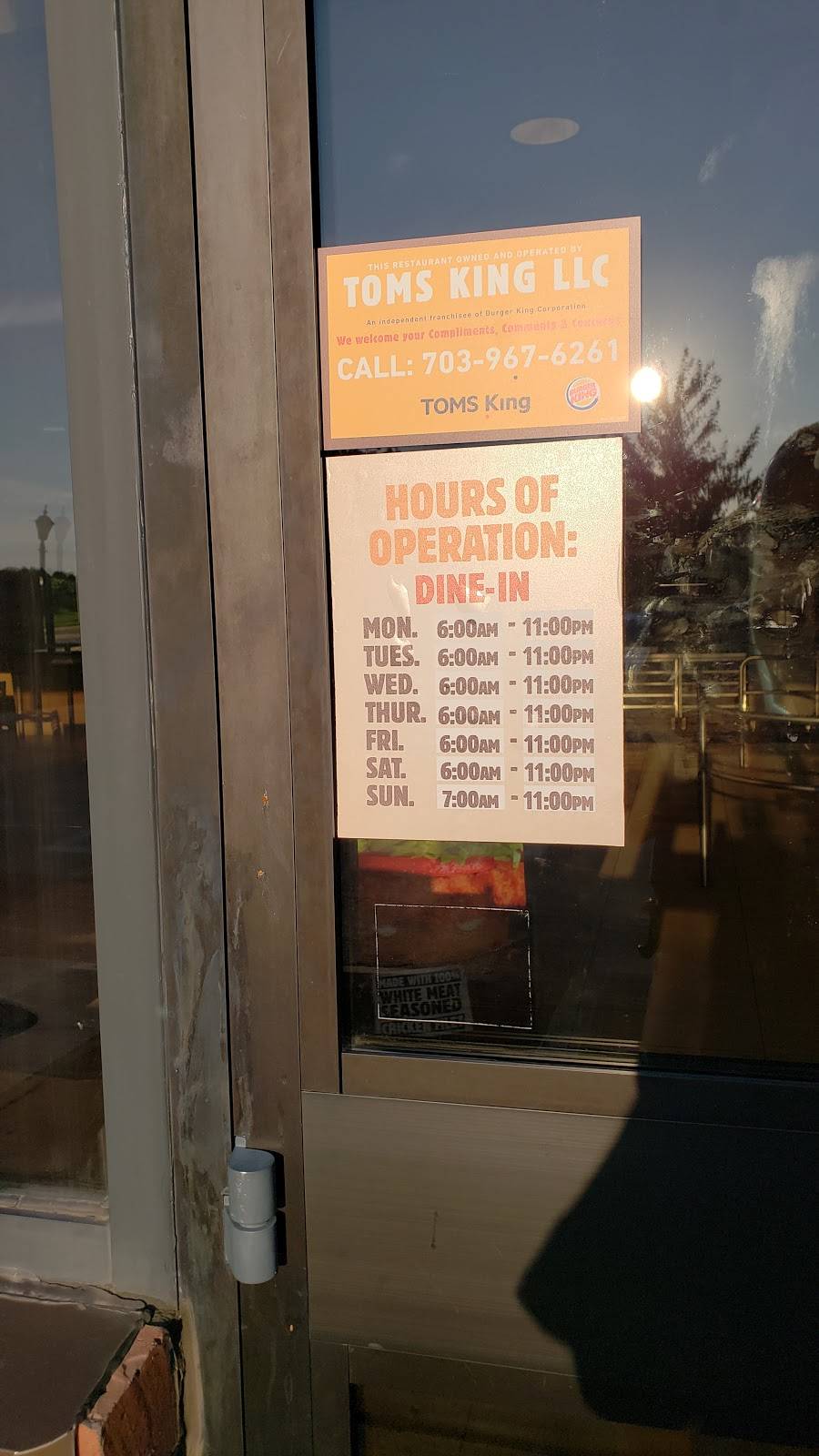 Burger King | restaurant | 2211 Tacketts Mill Dr, Lake Ridge, VA 22192, USA | 7039107002 OR +1 703-910-7002