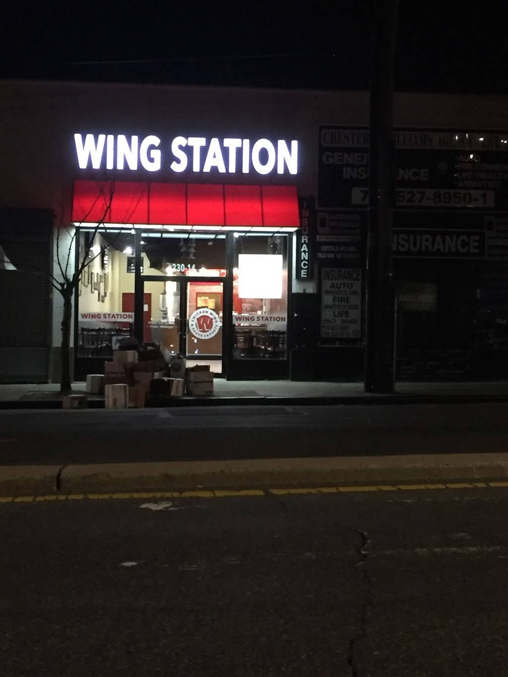 Wing Station | restaurant | 230-14 Merrick Blvd, Laurelton, NY 11413, USA | 7182762100 OR +1 718-276-2100