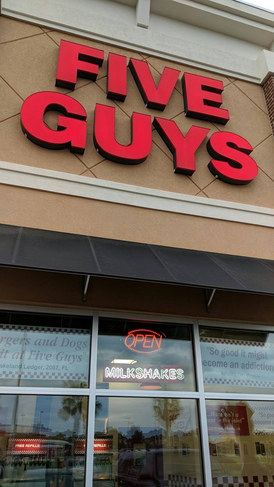Five Guys | restaurant | 225 Palm Bay Rd NE Suite 182, West Melbourne, FL 32904, USA | 3214099940 OR +1 321-409-9940