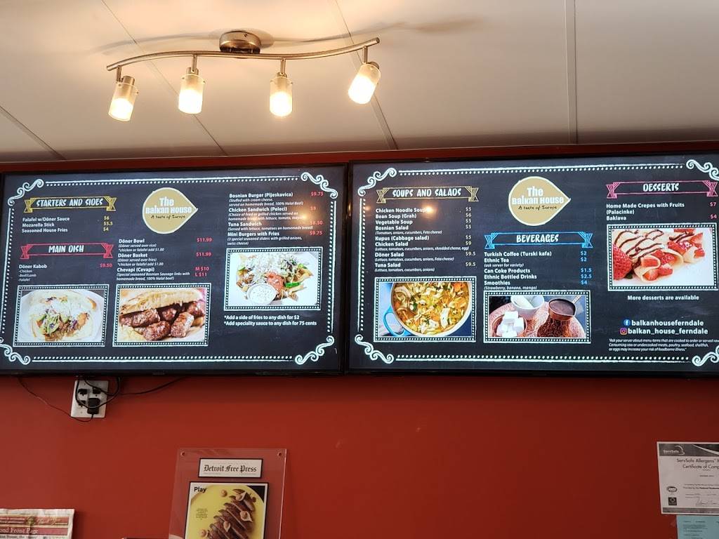 Balkan House Ferndale | restaurant | 314 W Nine Mile Rd, Ferndale, MI 48220, USA | 2482684920 OR +1 248-268-4920