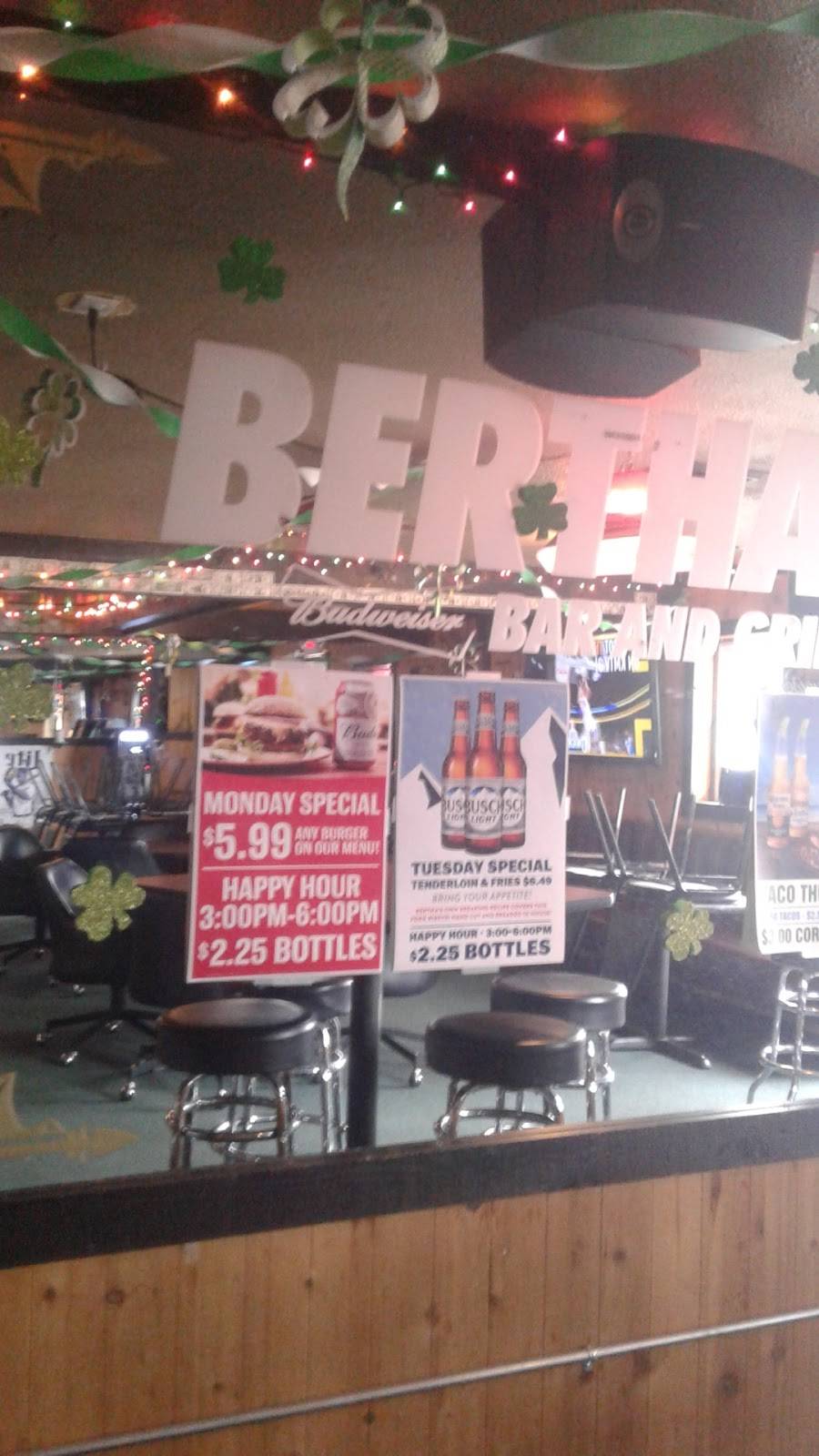 Berthas Bar & Grill | restaurant | 1322 N 16th St, Council Bluffs, IA 51501, USA | 7122562476 OR +1 712-256-2476