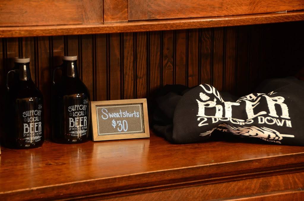 Two Doors Down Brewery | restaurant | 112 N Warner St, Clinton, IL 61727, USA | 2175700776 OR +1 217-570-0776