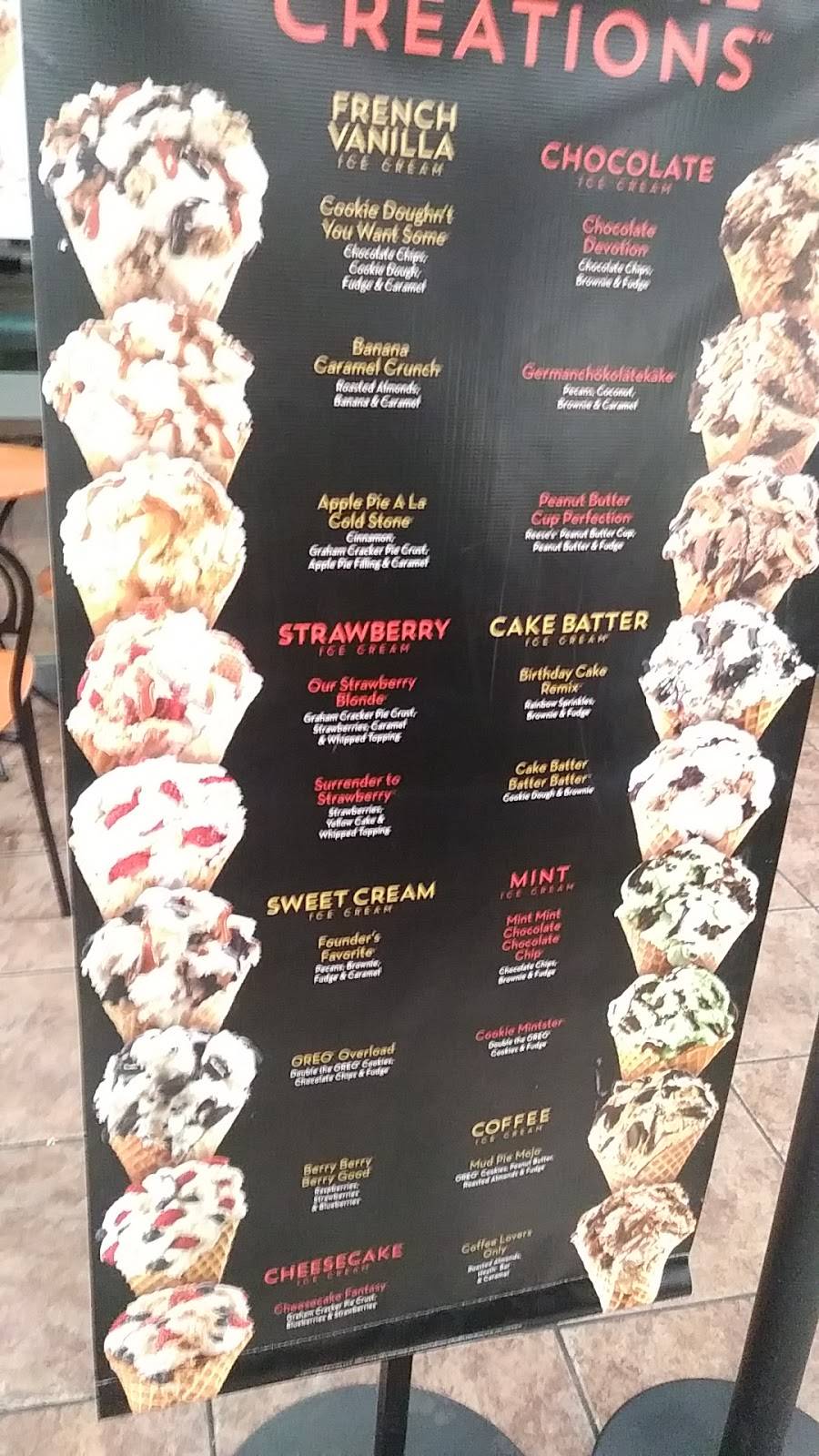 Cold Stone Creamery | bakery | 10210 W McDowell Rd Ste 160, Avondale, AZ 85392, USA | 6239329205 OR +1 623-932-9205