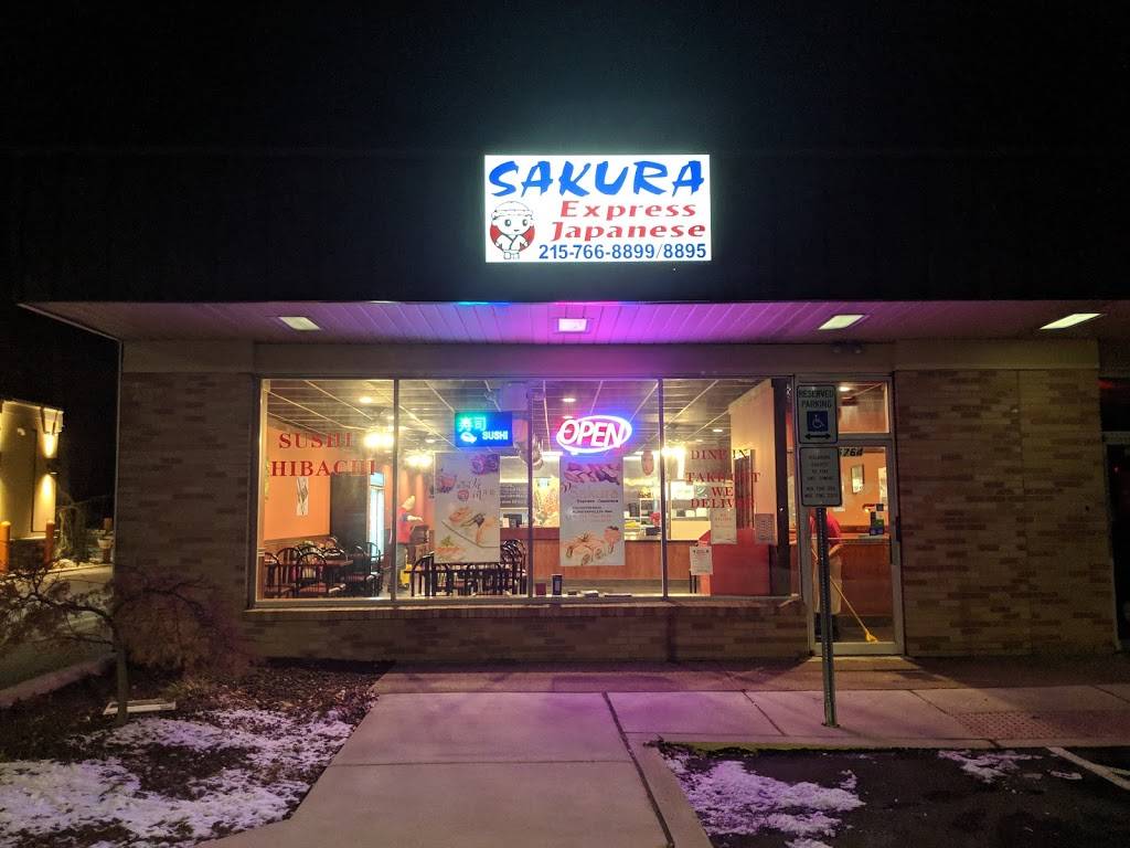 Sakura Express Japanese | restaurant | 5764 Easton Rd, Plumsteadville, PA 18949, USA | 2157668899 OR +1 215-766-8899