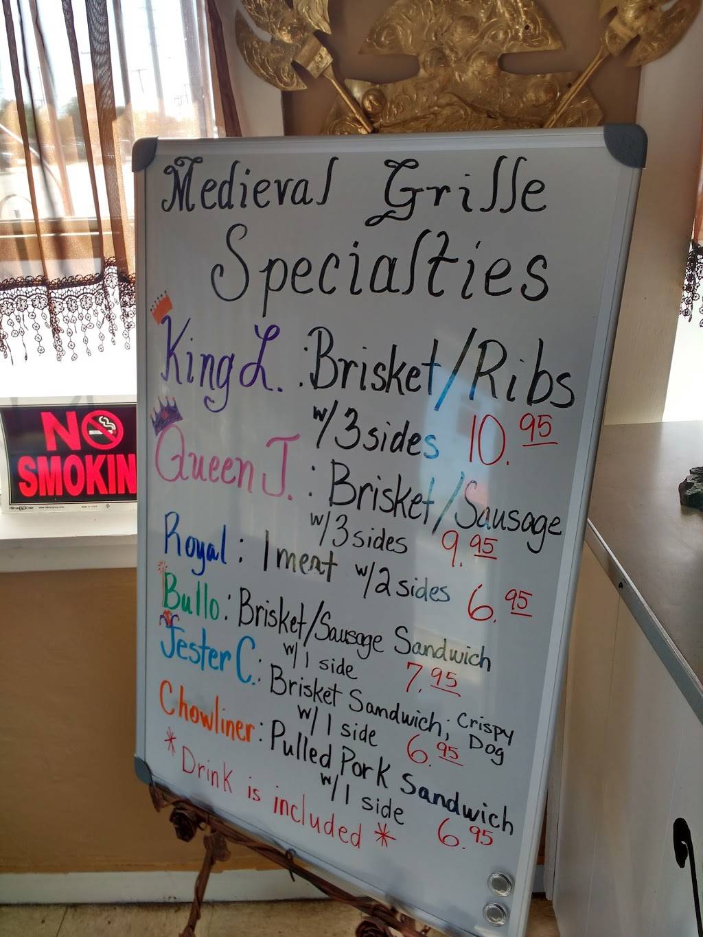 Medieval Grille | restaurant | 3695 Culebra Rd, San Antonio, TX 78228, USA | 2104336373 OR +1 210-433-6373