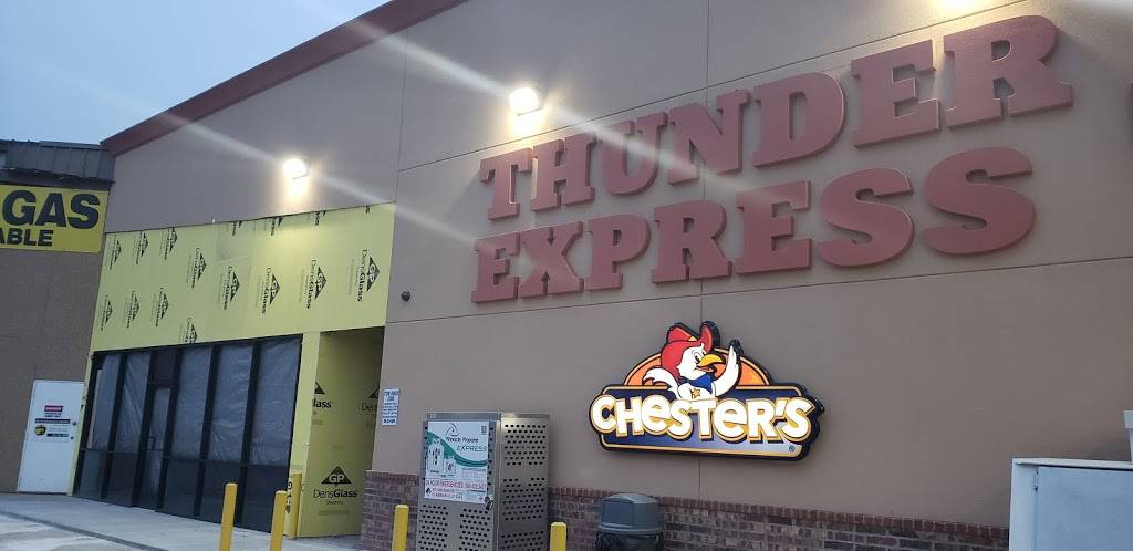 Thunder Express Stop | meal takeaway | 1101 N Sooner Rd, Oklahoma City, OK 73117, USA | 4056018262 OR +1 405-601-8262
