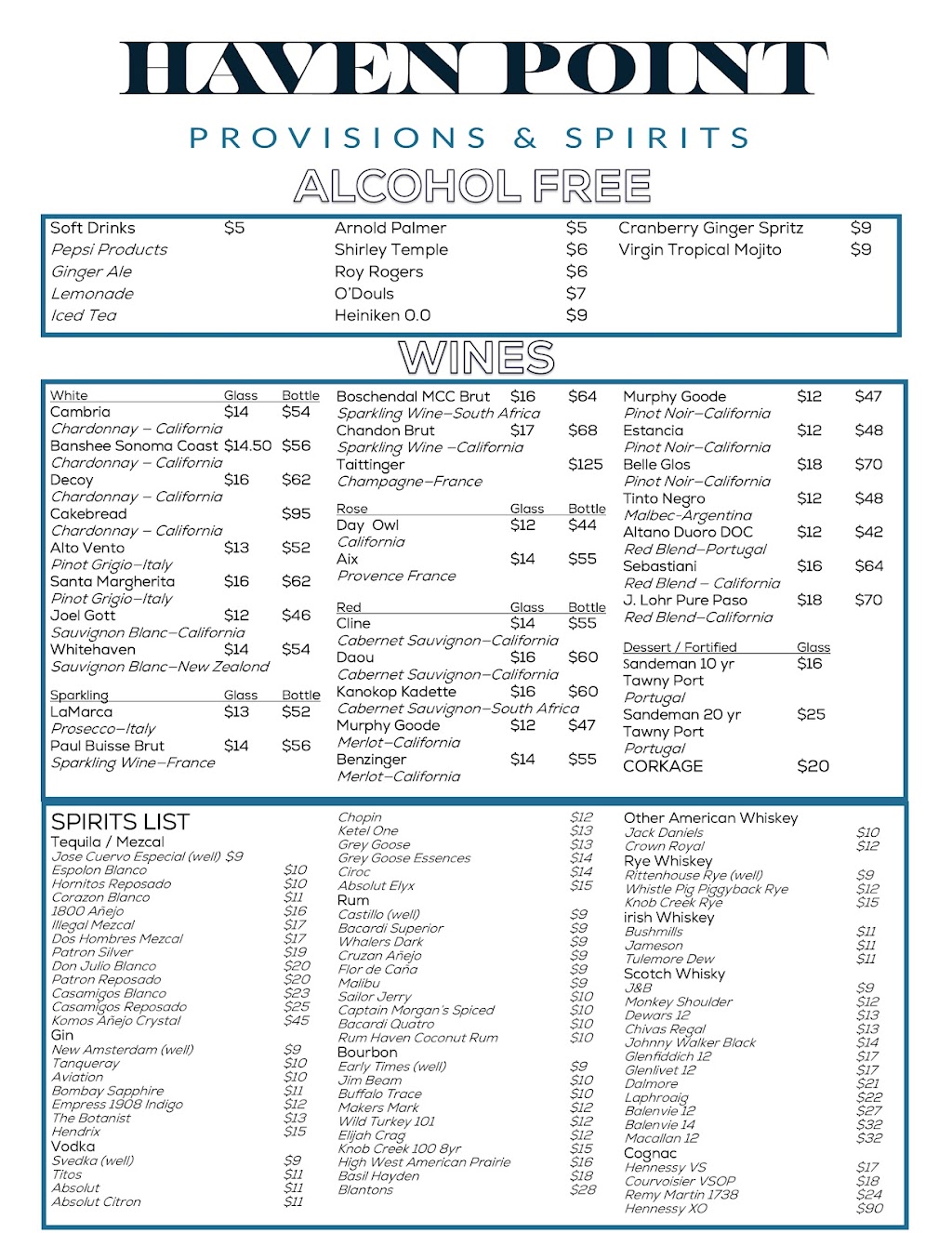 Haven Point Provisions & Spirits | restaurant | 17941 Von Karman Ave, Irvine, CA 92614, USA | 9494711242 OR +1 949-471-1242