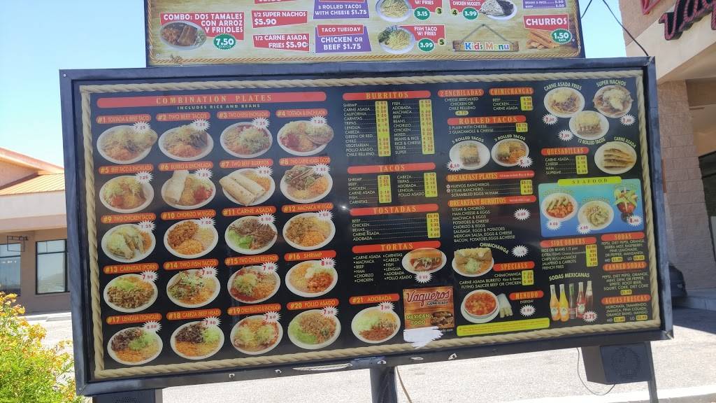 Vaqueros Mexican Food | restaurant | 3860 N Pinal Ave, Casa Grande, AZ 85122, USA | 5208369014 OR +1 520-836-9014