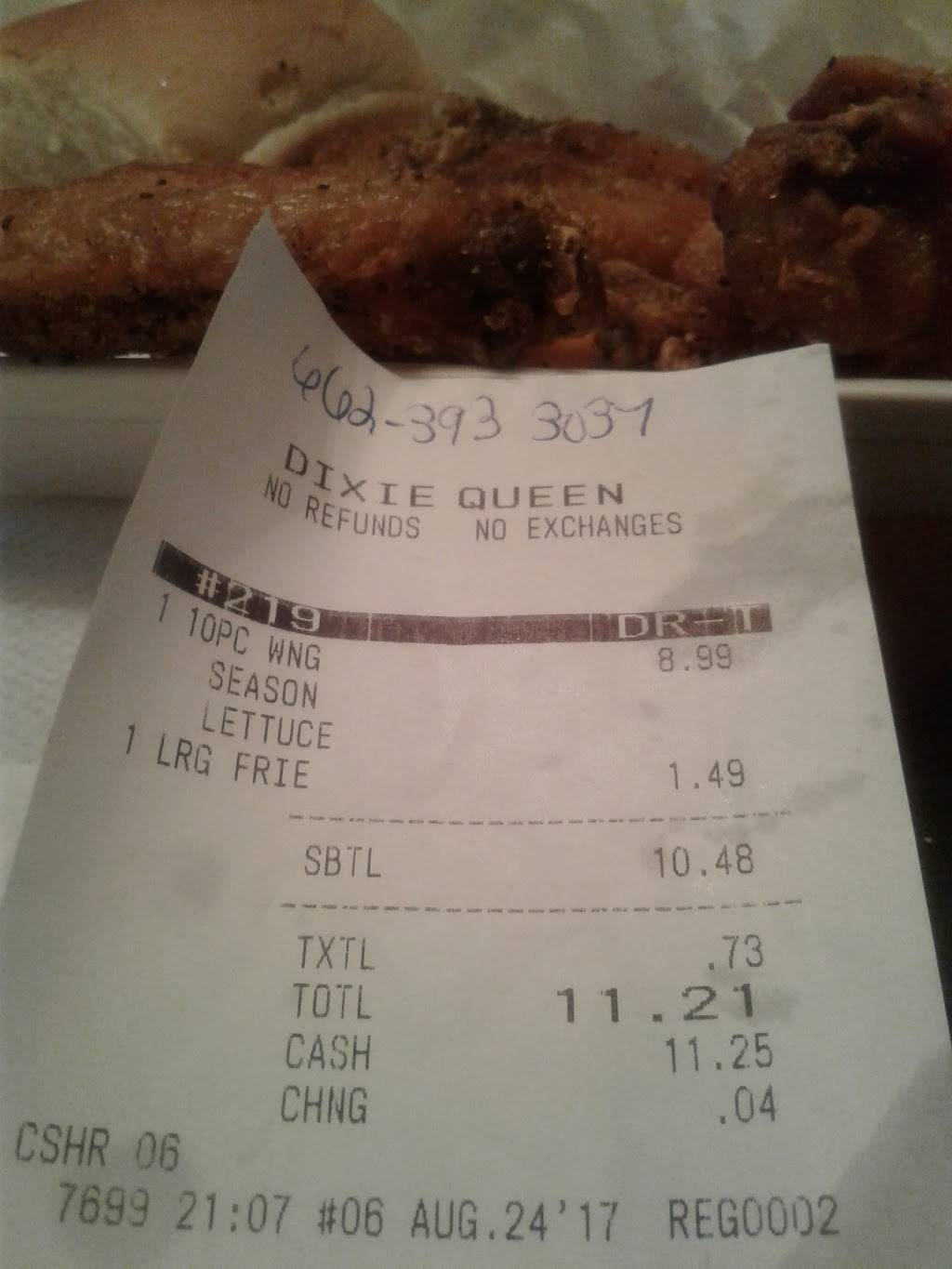 Dixie Queen | restaurant | 380 Stateline Rd W, Southaven, MS 38671, USA | 6624704707 OR +1 662-470-4707