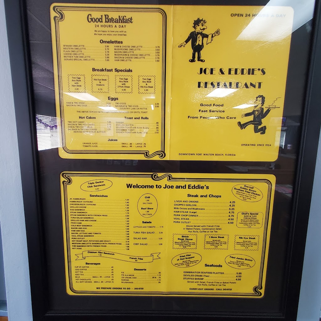 Joe & Eddies Family Restaurant | restaurant | 400 Eglin Pkwy NE, Fort Walton Beach, FL 32547, USA | 8502430733 OR +1 850-243-0733