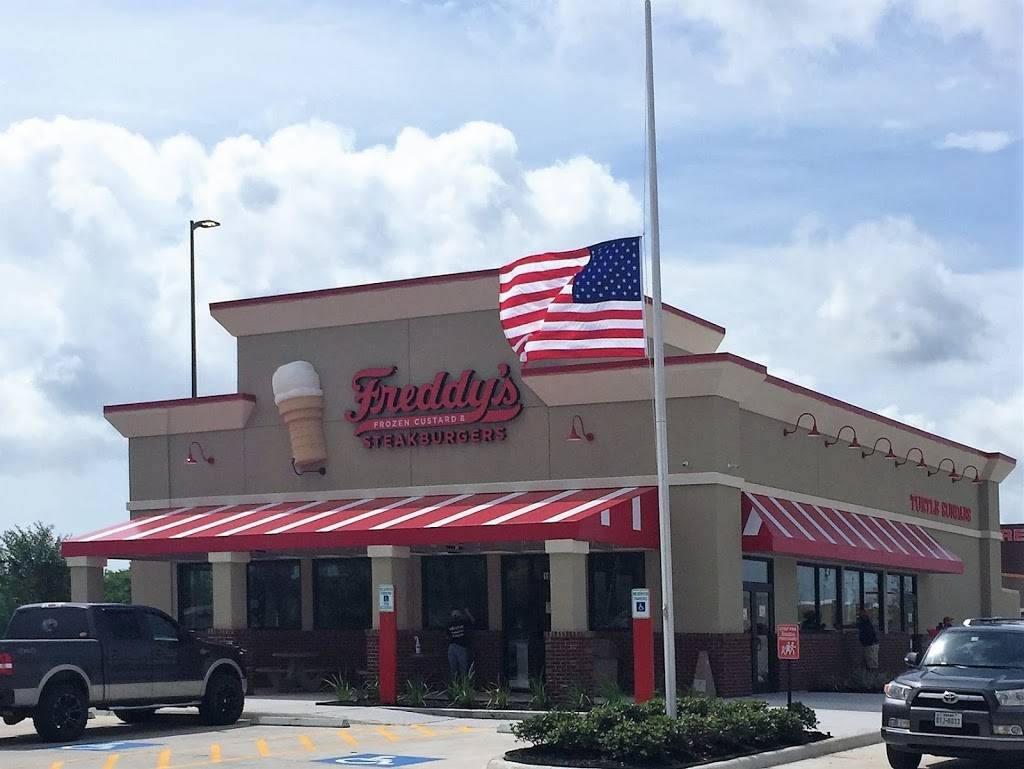 Freddys Frozen Custard & Steakburgers | restaurant | 10520 Interstate 10 Service Rd, Baytown, TX 77523, USA | 2813030033 OR +1 281-303-0033