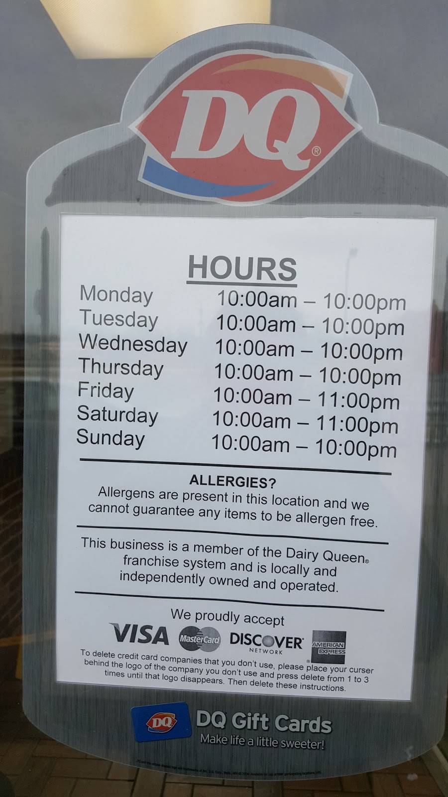 Dairy Queen Grill & Chill | restaurant | 705 W Main St, Delphi, IN 46923, USA | 7655643583 OR +1 765-564-3583